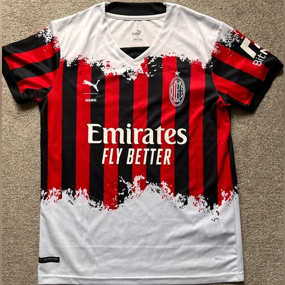 Mens Puma AC Milan Soccer Jersey Kit Away Size Large - Picture 1 of 8